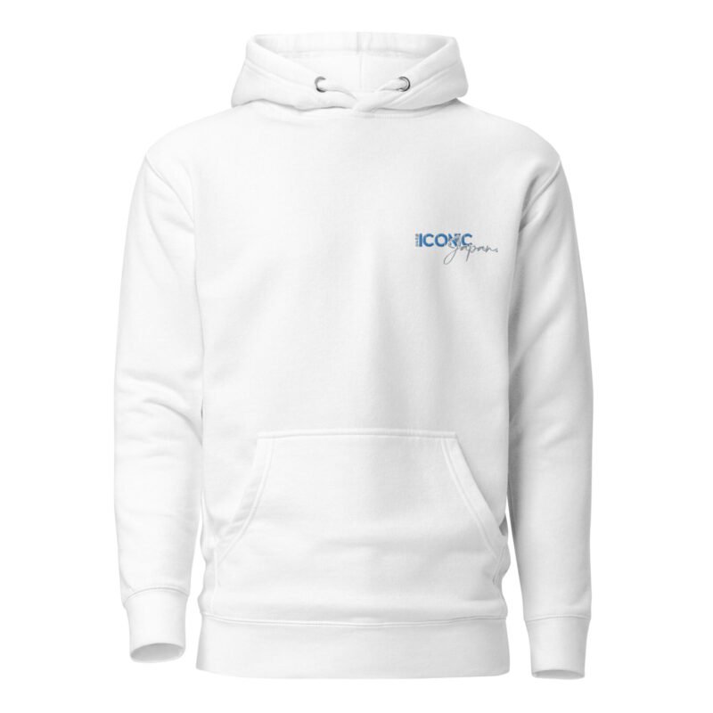 unisex premium hoodie white front 66a1281b8e7e2 Sweat à Capuche mi-saison RX8 blanc