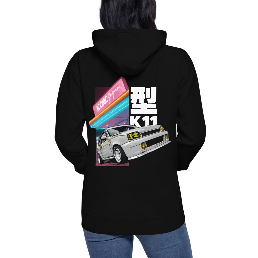unisex premium pullover hoodie black back 6a5ca32e64bf8 ICONIC Japan - Vêtements et goodies JDM