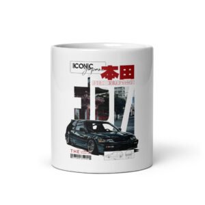 white glossy mug white 11 oz front view 67e6df7f8b9a8 ICONIC Japan - Vêtements et goodies JDM